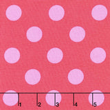 Tula Pink's All Stars - Pom Poms & Stripes Poppy Yardage