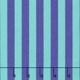 Tula Pink's All Stars - Pom Poms & Stripes Tent Stripe Iris Yardage