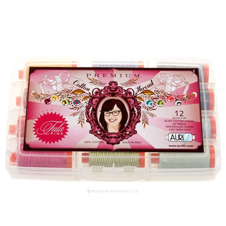 Tula Pink's Premium Collection Aurifil 50 WT Cotton Thread - 12 Large Spool Pack