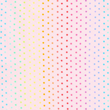 Tula Pink's True Colors - Hexy Rainbow Shell Yardage