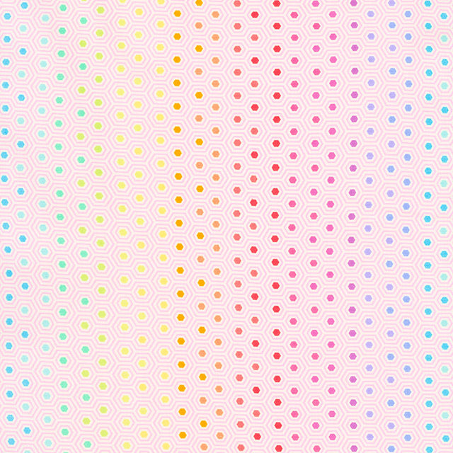 Tula Pink's True Colors - Hexy Rainbow Shell Yardage