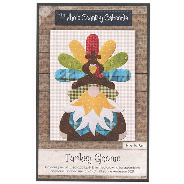 Turkey Gnome Precut Fused Appliqué Pack