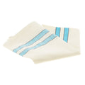 Turquoise Stripe Cream Tea Towel