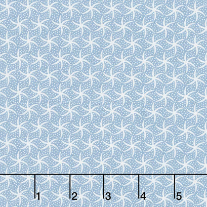 Turtle Bay - Mini Starfish Blue Yardage