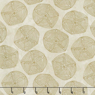 Turtle Bay - Sand Dollars Sandy Brown Yardage