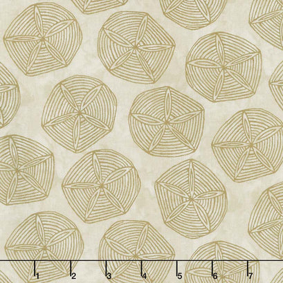 Turtle Bay - Sand Dollars Sandy Brown Yardage