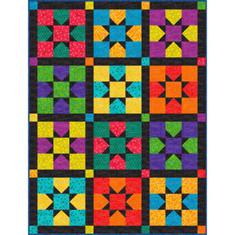 Twist & Shout Scrappy Star Quilt Kwik Kit