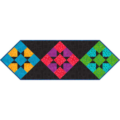 Twist & Shout Scrappy Star Table Runner Kwik Kit
