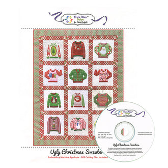 Ugly Christmas Sweaters Machine Embroidery Pattern