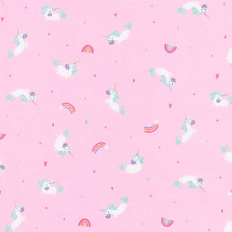 Unicorn Kingdom - Unicorn Toss Pink Yardage