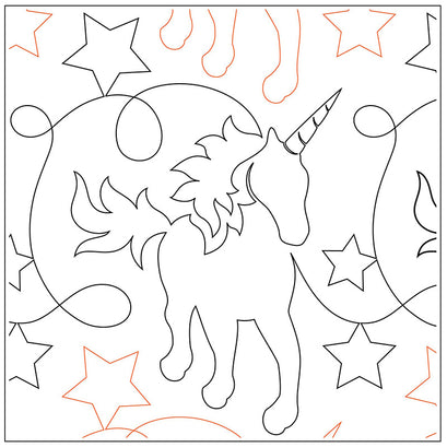 Urban Elementz Pantograph - Unicorns and Glitters