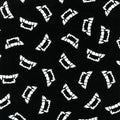 Vampire Glow - Vampire Teeth Glow in the Dark Yardage