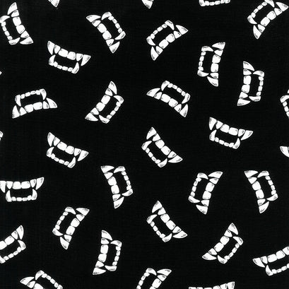 Vampire Glow - Vampire Teeth Glow in the Dark Yardage