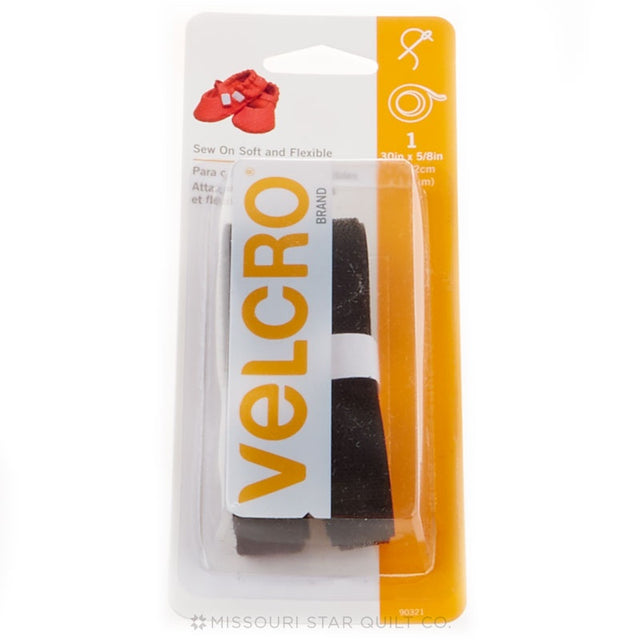 Velcro 5/8" x 30" Soft & Flex Strip Black