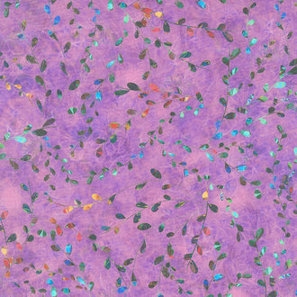 Venice - Leaves Lilac Digitally Printed Yardage
