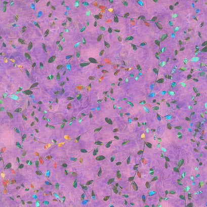 Venice - Leaves Lilac Digitally Printed Yardage