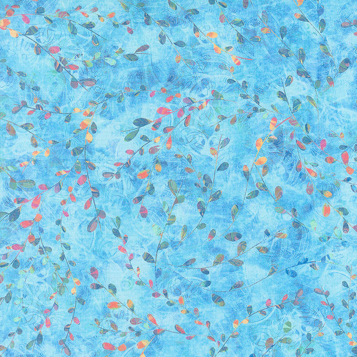 Venice - Leaves Sky Digitally Printed Yardage