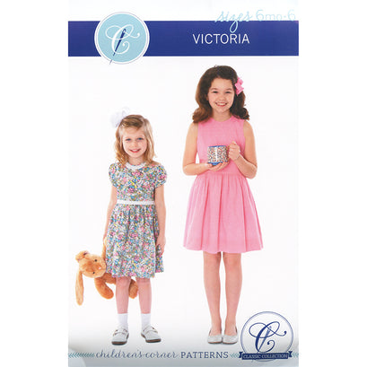 Victoria Dress Pattern Size 6mos - 6 Years