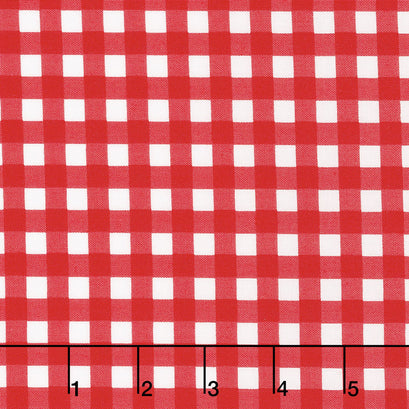 Vintage Holiday - Plaid Red Yardage