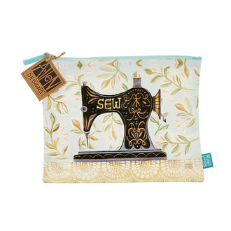 Vintage Stitch Zip Pouch