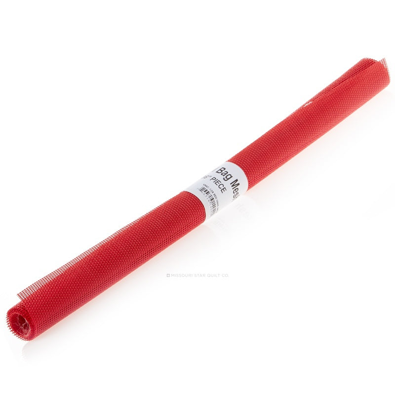 Vinyl Coated Red Mesh Roll 18