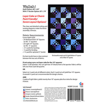 Wallah! Quilt Pattern