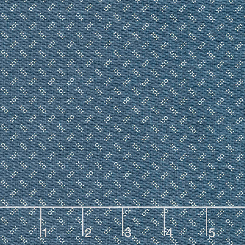 Walnut Creek - Domino Blocks Navy Yardage