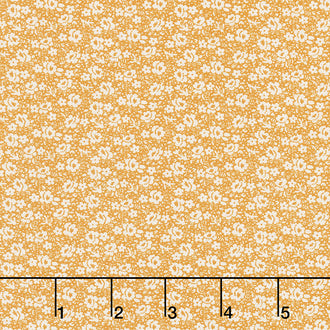 Walnut Creek - Packed Flowers Cheddar Yardage