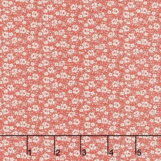Walnut Creek - Packed Flowers Red Yardage