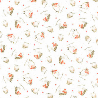 Warm Wishes - Little Birdies Ultra White Yardage