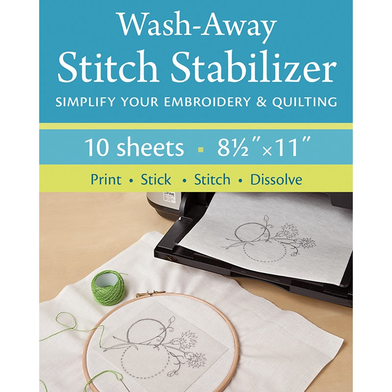50 Pcs Hand Sewing Stabilizers Wash Away Water Soluble Stabilizer Tear Away  Machine Embroidery Stabilizers with Flower Patterns for Embroidery Hand