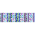 Water Dance - Water Lily Border Stripe Metallic Yardage