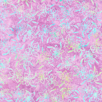 Watercolor Dew Batiks - Purple Lily Yardage