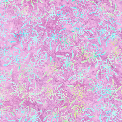 Watercolor Dew Batiks - Purple Lily Yardage