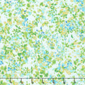 Watercolor Wishes - Petal Party Aqua Turquoise Metallic Yardage