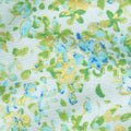 Watercolor Wishes - Petal Party Aqua Turquoise Metallic Yardage