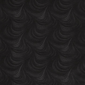 Wave Texture Flannel Wide - Black 108" Wide Backing Primary Image