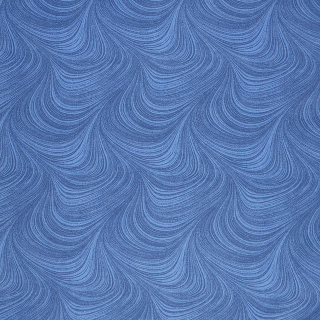 Wave Texture Flannel Wide - Medium Blue 108" Wide Backing Primary Image