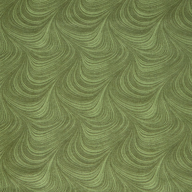 Wave Texture Flannel Wide - Medium Green 108" Wide Backing