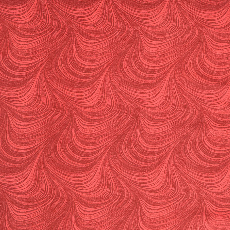 Wave Texture Flannel Wide - Medium Red 108" Wide Backing