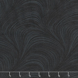 Wave Texture - Wave Texture Black 108" Wide Backing