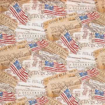 We the People - Declaration of Independence Multi Yardage Primary Image