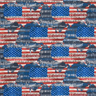 We the People - Star Spangled Banner USA Multi Yardage
