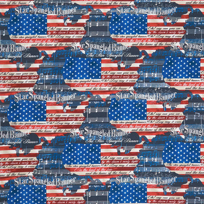 We the People - Star Spangled Banner USA Multi Yardage