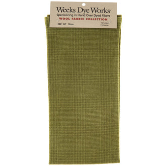 Weeks Dye Works Hand Over Dyed Wool Fat Quarter - Glen Plaid Moss