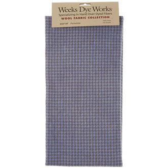 Weeks Dye Works Hand Over Dyed Wool Fat Quarter - Houndstooth Periwinkle