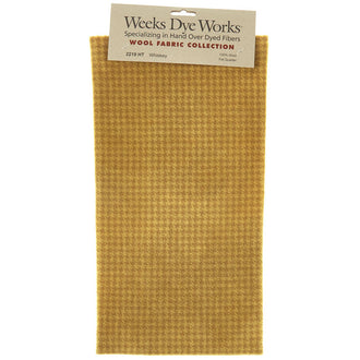 Weeks Dye Works Hand Over Dyed Wool Fat Quarter - Houndstooth Whiskey