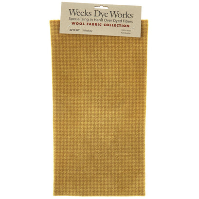 Weeks Dye Works Hand Over Dyed Wool Fat Quarter - Houndstooth Whiskey