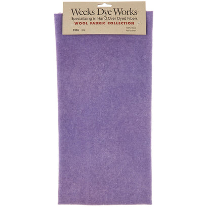 Weeks Dye Works Hand Over Dyed Wool Fat Quarter - Solid Iris