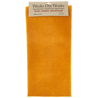 Weeks Dye Works Hand Over Dyed Wool Fat Quarter - Solid Mustard